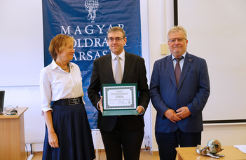 Pro Geographia certificate was awarded to Ferenc Gyuris